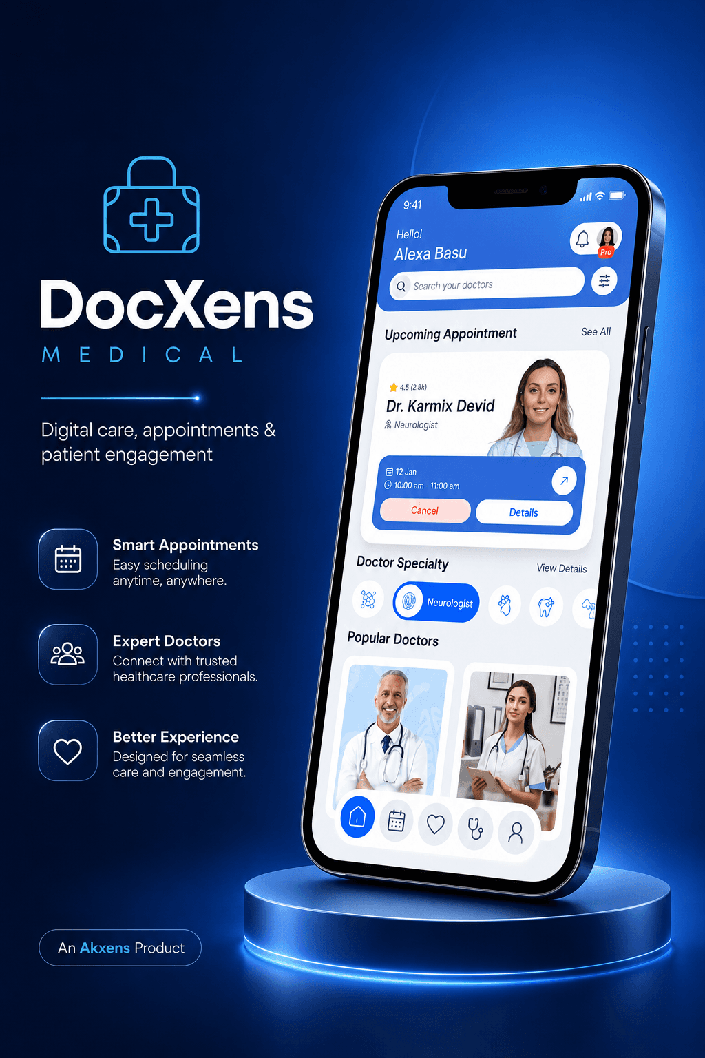DocXens Medical Digital Clinic & Telemedicine Platform platform