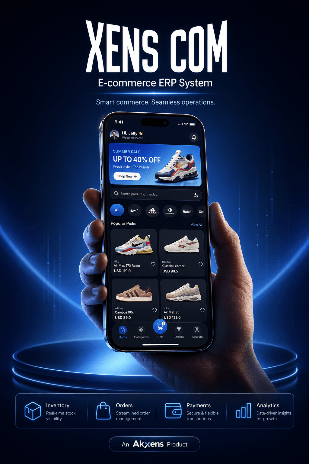 XensCom E-commerce ERP E-commerce ERP System platform