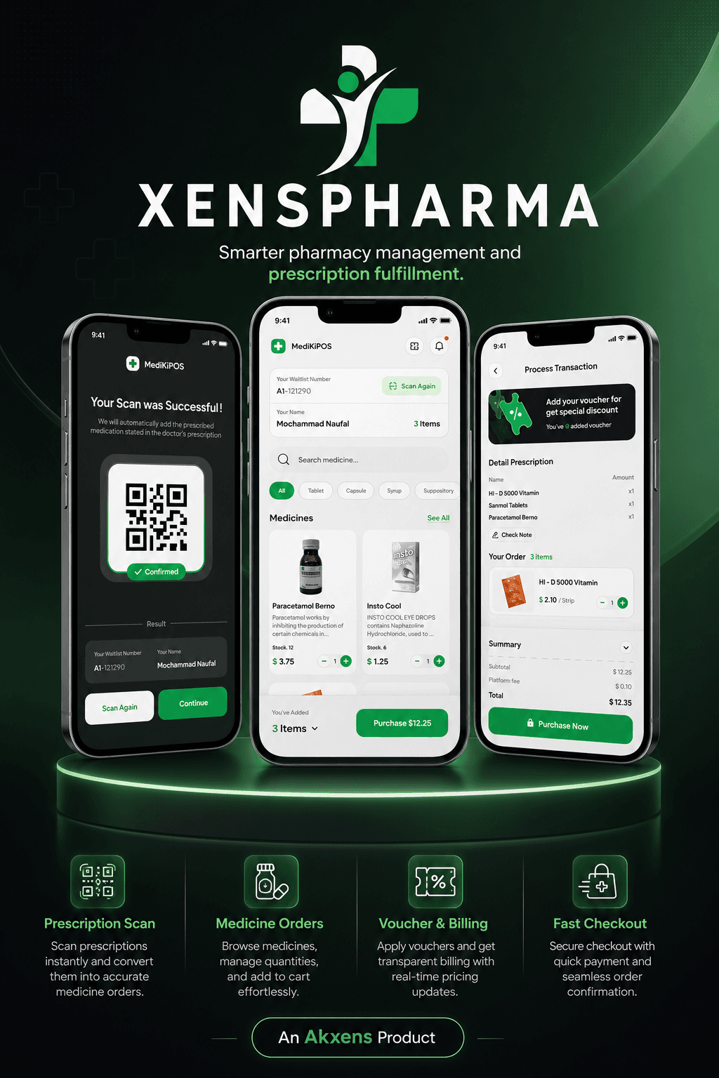 XensPharma Pharmacy Pharmacy Management & POS System platform