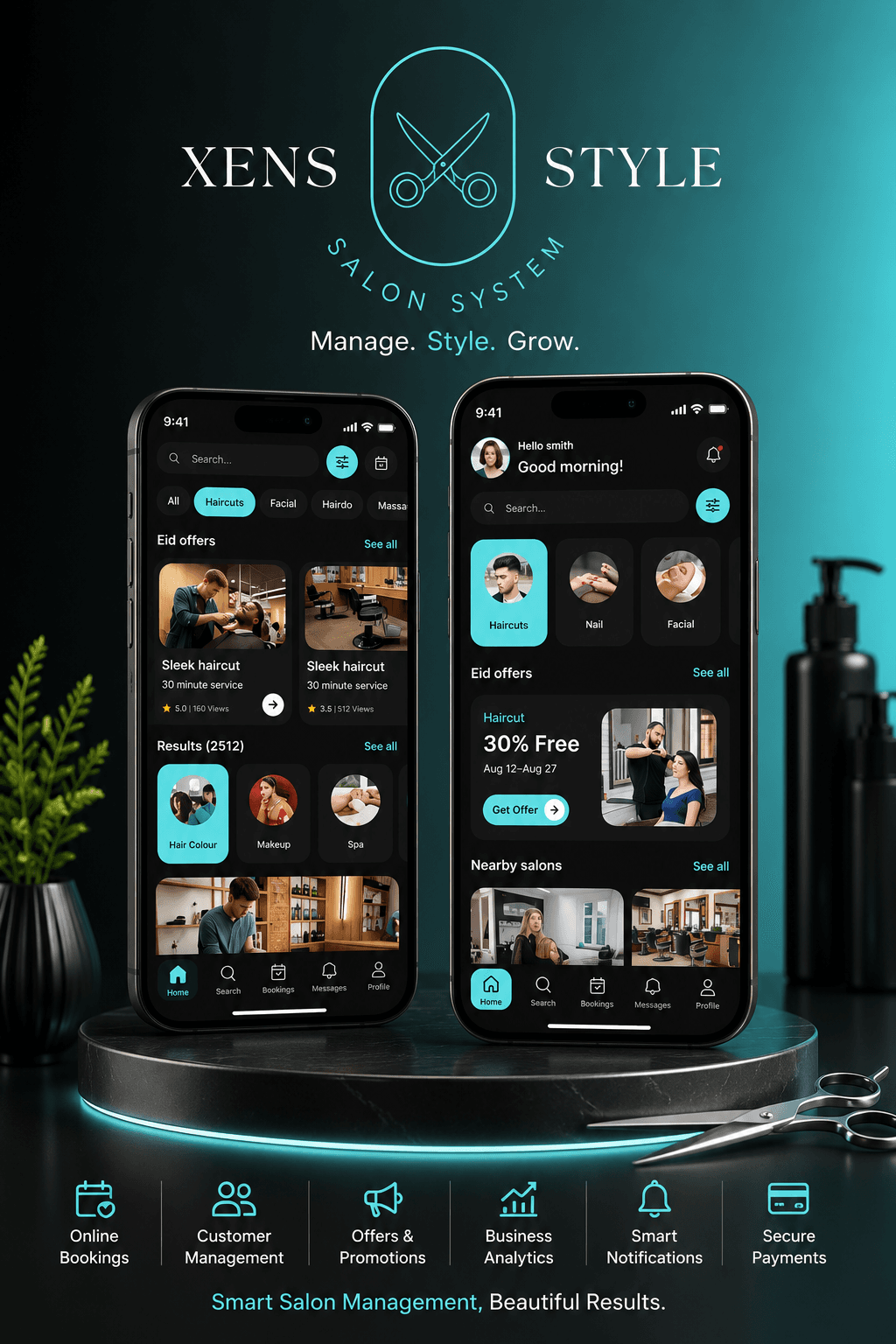 XensStyle Salon Salon & Spa Management System platform